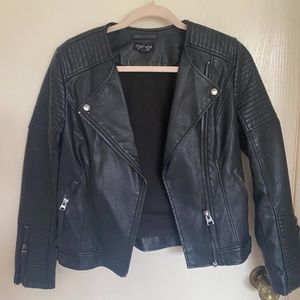 TOPSHOP LEATHER MOTO JACKET